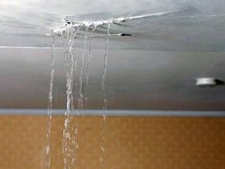 réparation d’une fuite située au plafond